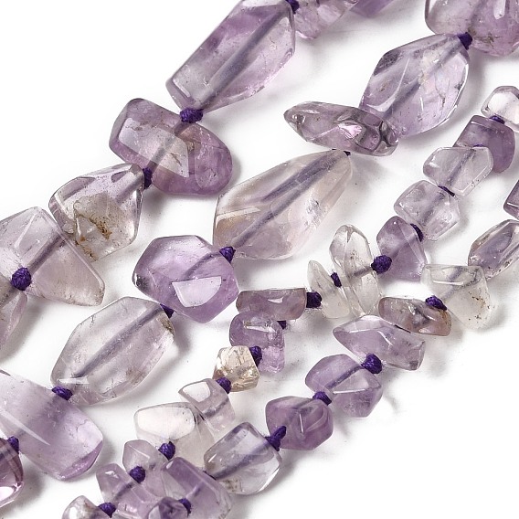 Природный аметист нитей бисера, самородки