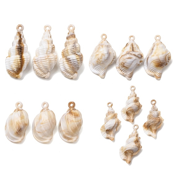 Акриловые подвески из имитационной оболочки, подвески в форме раковины