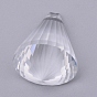 Pendentifs en verre transparent, pour pendentifs suspendus en cristal lustre, facette, cône