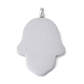 304 подвески из нержавеющей стали для штамповки заготовок, оберег на руку хамса, анти-тускнение