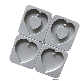 Heart DIY Candle Silicone Molds, for Hanging Scented Candle Making