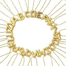 Ионное покрытие (ip) буквица 304 ожерелья с подвесками из нержавеющей стали, реальный 18 k позолоченный