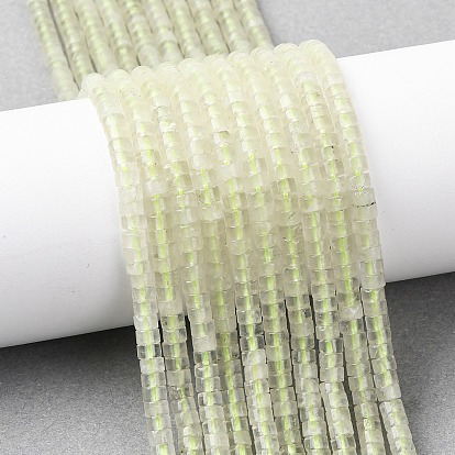 Натуральные нефритовые бусины, цвет лимона , диск, Heishi бусы