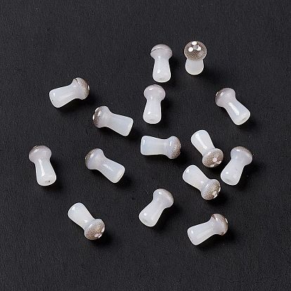 Opaque Glass Beads, Mushroom