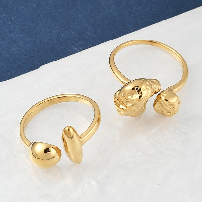 304 открытые манжеты из нержавеющей стали для женщин, самородки