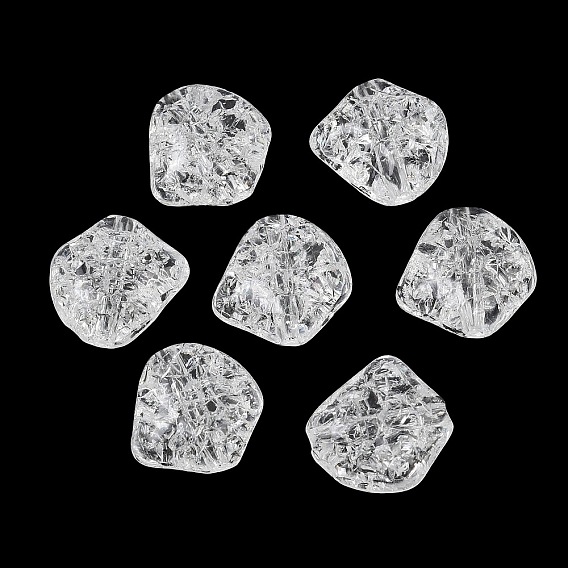 Transparent Crackle Acylic Beads, Nuggets