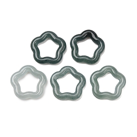 Кольца из натурального бирманского жадеита, звезда