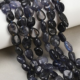 Природные иолит нитей бисера, самородки, упавший камень