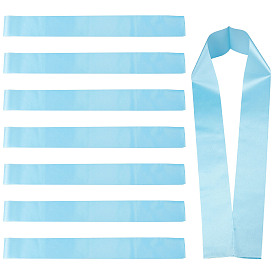 CRASPIRE 8Pcs Blank Satin Sashs, Shoulder Strap, for DIY Plain Pageant Sash, Party Decoration Accessories