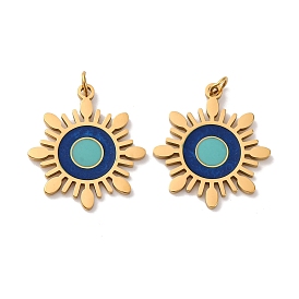 304 нержавеющей стальной эмали подвески, очарование солнца, с целью перехода в кольце, ионное покрытие (ip)