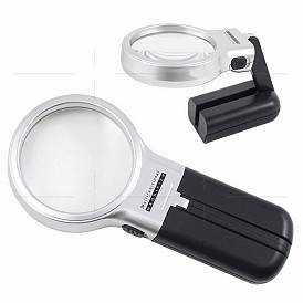ABS Plastic Foldable Magnifier, with Acrylic Optical Lens, LED Lamp
