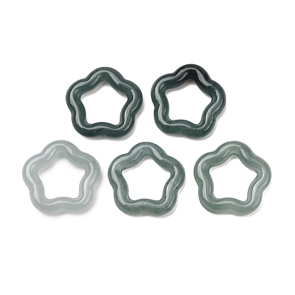 Кольца из натурального бирманского жадеита, звезда