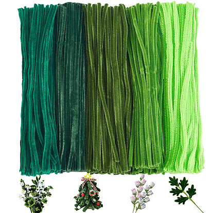 500шт 5цвета плюшевые палочки своими руками, с железом