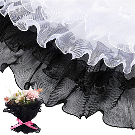 4 сумки 2 цветная полиэстеровая подарочная упаковочная бумага, упаковка букета на день святого валентина