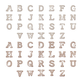 2 наборы 2 цвета письмо az имитация жемчуга ткань патчи, со стразами, аксессуары для костюма, швейные украшения, алфавит