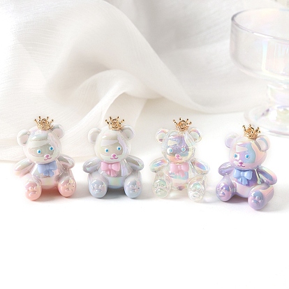 Непрозрачные акриловые подвески, медведь