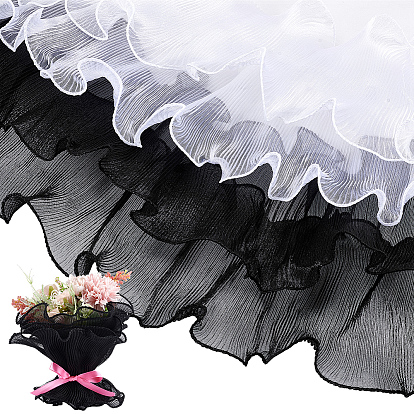 4 сумки 2 цветная полиэстеровая подарочная упаковочная бумага, упаковка букета на день святого валентина