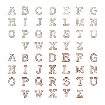 2 наборы 2 цвета письмо az имитация жемчуга ткань патчи, со стразами, аксессуары для костюма, швейные украшения, алфавит