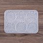 DIY Silicone Flower Pendant Molds, Decoration Making, Resin Casting Molds, For UV Resin, Epoxy Resin Jewelry Making