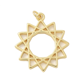 Латунные подвески, солнце, стойки покрытие, без кадмия и без свинца, долговечный, с целью перехода в кольце