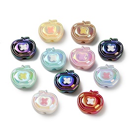 Запекание окрашенных непрозрачных акриловых бусин, кнопка яблока