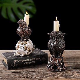 Resin Candle Holder, Perfect Home Party Decoration, Owl/Bird