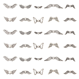 100 шт. 10 стили тибетского стиля сплава бусины с крыльями феи, без кадмия и без свинца