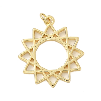 Латунные подвески, солнце, стойки покрытие, без кадмия и без свинца, долговечный, с целью перехода в кольце