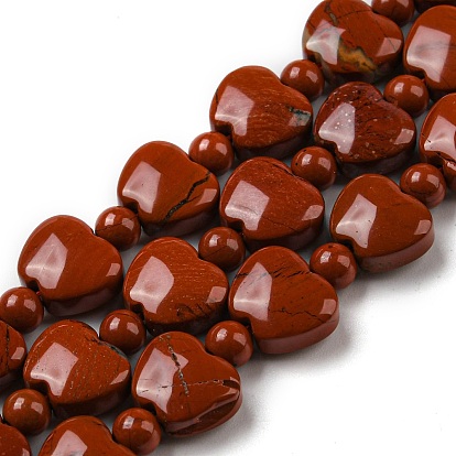 Natural Red Jasper Beads Strands, Apple