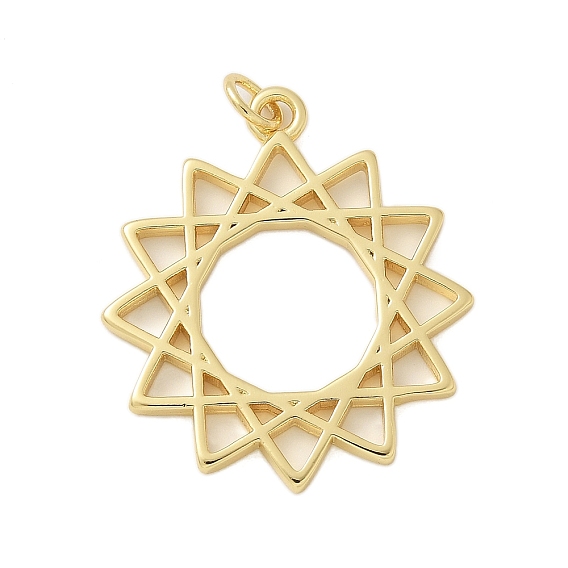 Латунные подвески, солнце, стойки покрытие, без кадмия и без свинца, долговечный, с целью перехода в кольце