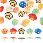 20Pcs Shell Shape Opaque Resin with Iron Drawing Pins, Platinum