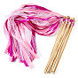 Polyester Ribbon Wands, with Wood Stick, Party Decorations