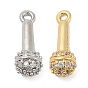 Латунные подвески с микропаве из кубического циркония, микрофон