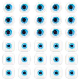 40шт 2 стиль фарфоровые бусины ручной работы, яркие глазурованные керамические бусины со сглазом, куб и плоский круг