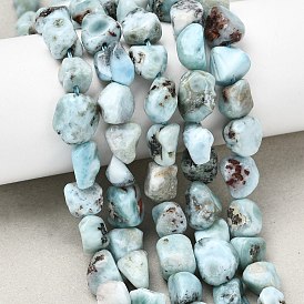 Природные ларимар бисер нитей, самородки, упавший камень