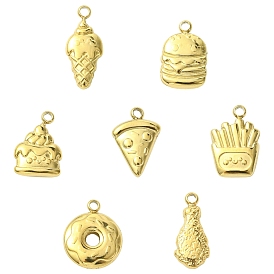 14 шт 7 стили 304 подвески из нержавеющей стали, имитация еды, разнообразные