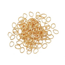 Latón anillos del salto abierto, oval