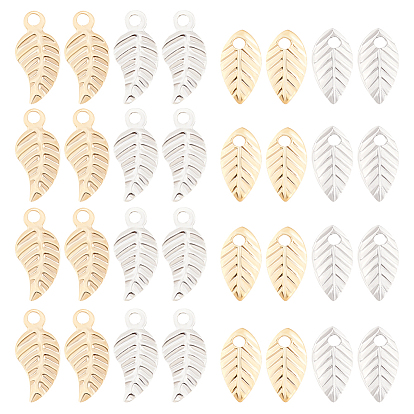 120шт 4 стиль латунные подвески, долговечный, лист