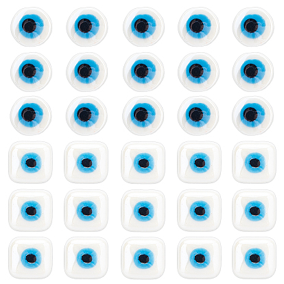 40шт 2 стиль фарфоровые бусины ручной работы, яркие глазурованные керамические бусины со сглазом, куб и плоский круг