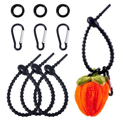 Создание наборов для поиска, включая пружинные кольца из цинкового сплава, силиконовые кабельные стяжки и карабины из алюминиевого сплава для скалолазания