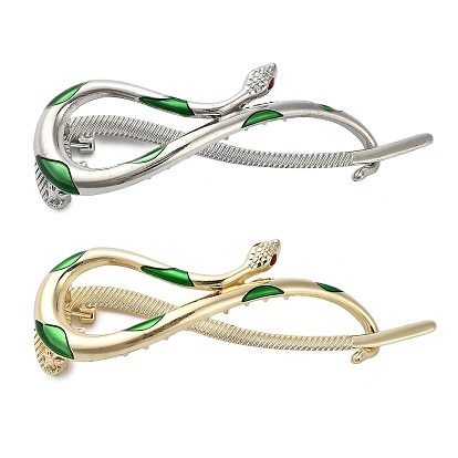 Заколки-коготь aolly и эмалированные, аксессуары для волос для женщин и девочек, змея