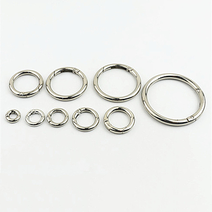 Alloy Spring Gate Rings, for Handbag Ornaments Decoration, Ring