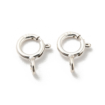 925 Sterling Silver Spring Ring Clasps