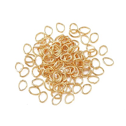 Latón anillos del salto abierto, oval
