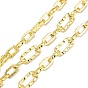 Alloy Figaro Chain, with Spool, Long-Lasting Plated, Unwelded
