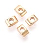 Spacer бисер латунные, без кадмия, без никеля и без свинца, прямоугольные