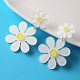 Акриловые болтаться серьги стержня, цветок