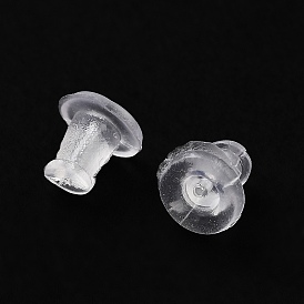 Plastic Ear Nuts, Clear