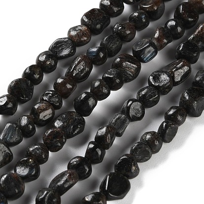 Натуральные нити из кианита / цианита / дистенового бисера, самородки, упавший камень