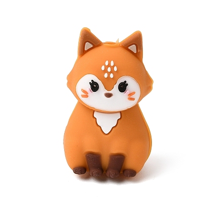 3D Silicone Beads, Focal Beads, Fox
